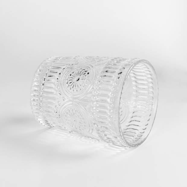 Krumble Waterglas vintage - 260 ml - Set van 6