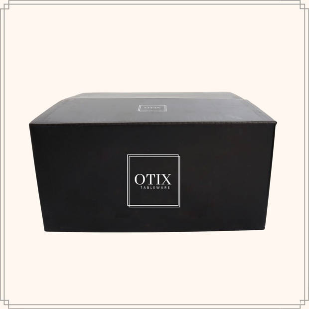 OTIX Koffiekopjes met Oor - Theekoppen - Koffietassen - Aardewerk - Set 4 stuks - 330ml - Multi