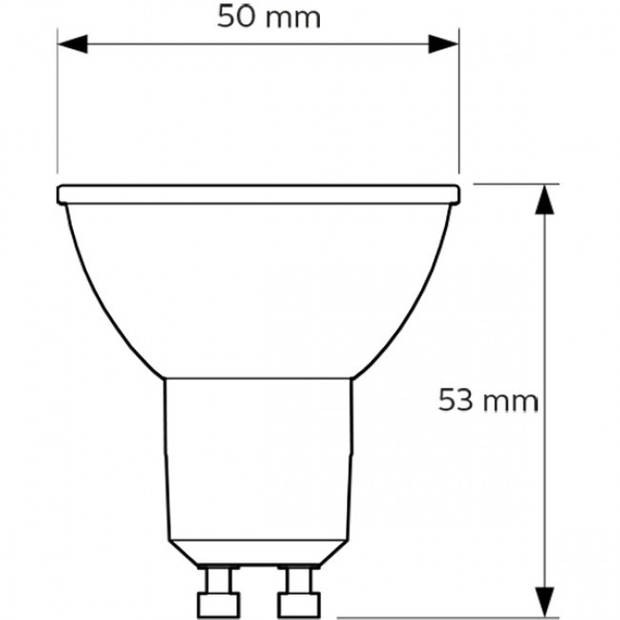 PHILIPS - LED Spot - CorePro 840 36D - GU10 Fitting - 3.5W - Natuurlijk Wit 4000K Vervangt 35W