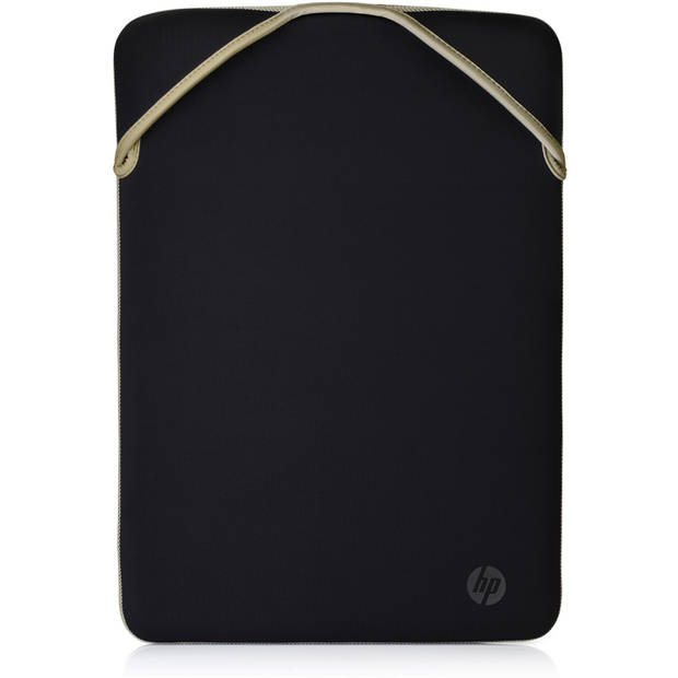 HP laptop sleeve Reversible 14 inch (Zwart/Goud)
