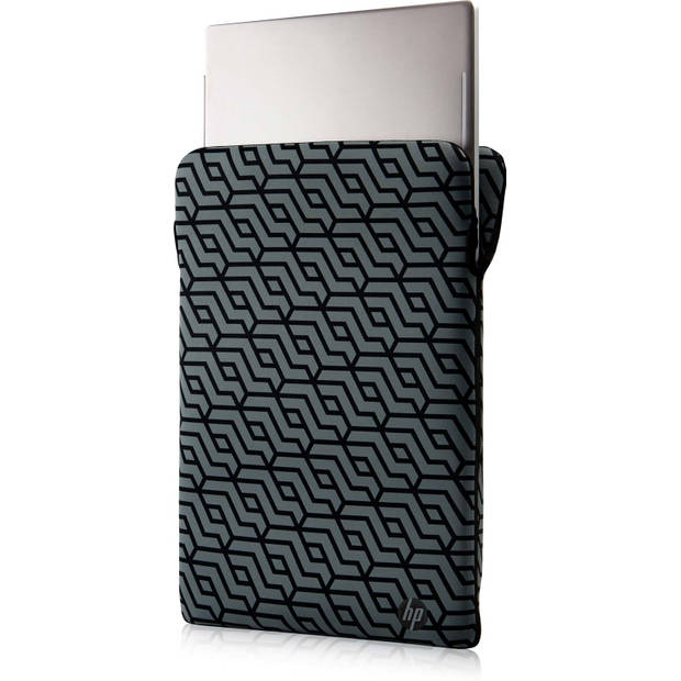 HP laptop sleeve Reversible 14" (Zwart/Geo)