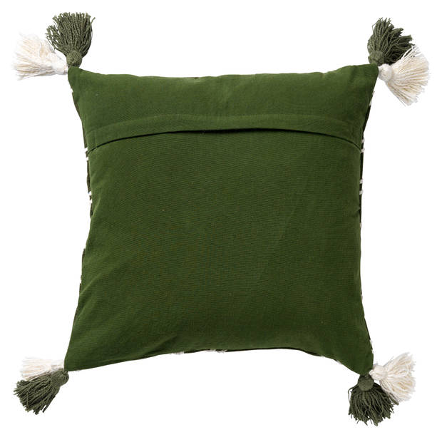 Dutch Decor - ZOE - Kussenhoes van katoen 45x45 cm Chive - groen