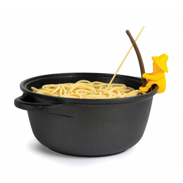 Ototo spaghettihulp Al Dente 10 x 8,5 x 4 cm siliconen geel