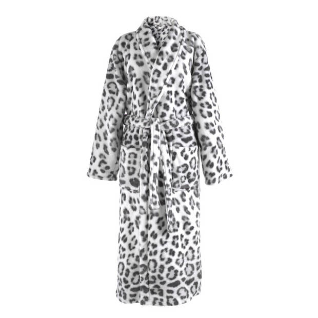 Zo! Home Badjas Snow Leopard - Grijs - XL