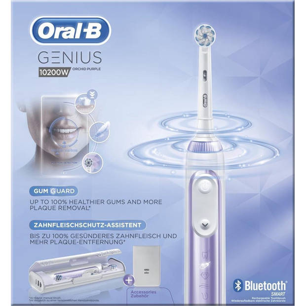 Oral-B Genius 10200W Purple - Elektrische Tandenborstel - Powered By Braun