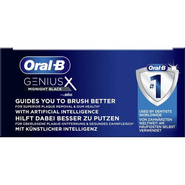 Oral-B Genius X - Special Editie - Zwart - Elektrische Tandenborstel - 1 Handvat en 1 opzetborstel