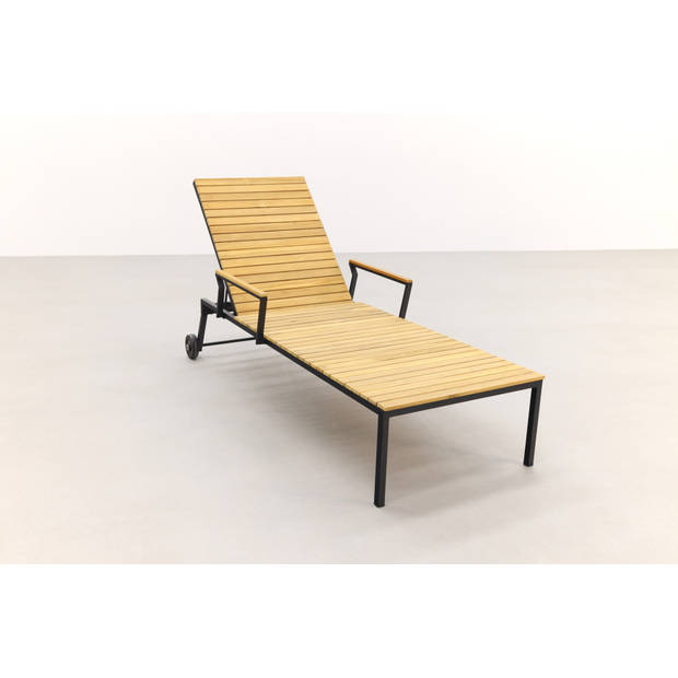 VDG Lagos naturel teak ligbed