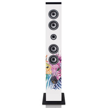 Speaker toren met Bluetooth®, FM Radio, USB- en SD speler Ices Wit