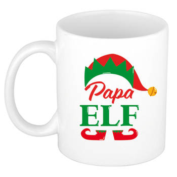 Papa Elf koffiemok / theebeker kerstcadeau vader 300 ml - Bekers