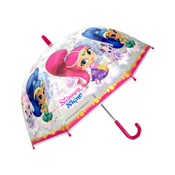 Shimmer & Shine meisjes paraplu roze 48 cm