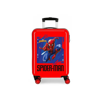 Marvel Spirderman kinderkoffer 55 cm ABS 4 w red Hardside