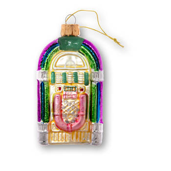 Kerstbal Jukebox, glas