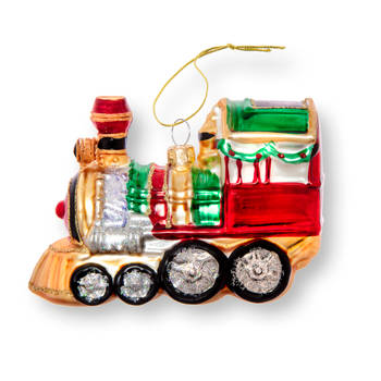 Kerstbal Locomotief, glas