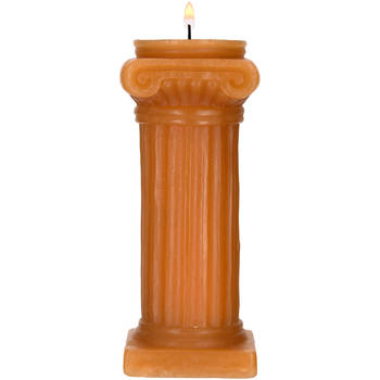 Blokker kaars Greek cognac 20cm