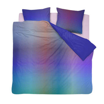 Damai Dekbedovertrek Katoen Satijn Rainbow - violet 260x200/220cm