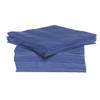 40x stuks luxe kwaliteit servetten blauw 38 x 38 cm - Feestservetten