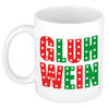 Gluhwein kerstmok / kerstbeker wit 300 ml - Bekers