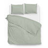 Zo! Home dekbedovertrek Satinado - Foam Groen - 2-Persoons 200x200/220 cm