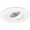 Spot Armatuur GU10 - Pragmi Alpin Pro - GU10 Inbouwspot - Rond - Wit - Aluminium - Kantelbaar - Ø92mm