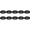 Spot Armatuur 10 Pack - Pragmi Aerony Pro - GU10 Inbouwspot - Rond - Zwart - Aluminium - Kantelbaar - Ø82mm