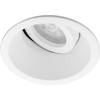 Spot Armatuur GU10 - Pragmi Zano Pro - GU10 Inbouwspot - Rond - Wit - Aluminium - Kantelbaar - Ø93mm