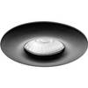 Spot Armatuur GU10 - Pragmi Luno Pro - GU10 Inbouwspot - Waterdicht IP65 - Rond - Zwart - Aluminium - Ø82mm