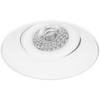 Spot Armatuur GU10 - Pragmi Nivas Pro - GU10 Inbouwspot - Rond - Wit - Aluminium - Trimless - Kantelbaar - Ø150mm