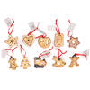 Kersthangers - 10 stuks - gingerbread - kerstkoekjes - 5 cm - Kersthangers