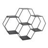 LOFT42 Hexagon Wandrek Zeshoekig - Zwart - 57x80x20