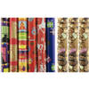 Assortiment sinterklaaspapier inpakpapier cadeaupapier - 200 en 300 x 70 cm - 8 stuks