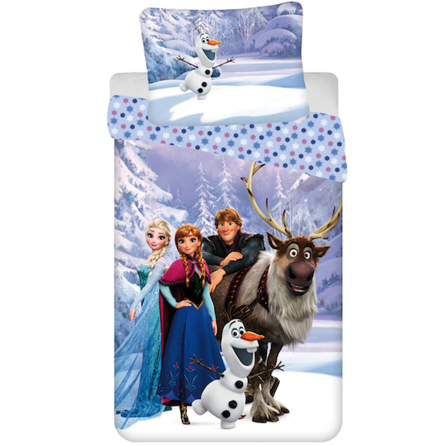 Disney Frozen Dekbedovertrek Family - Eenpersoons - 140 X 200 Cm - Polyester