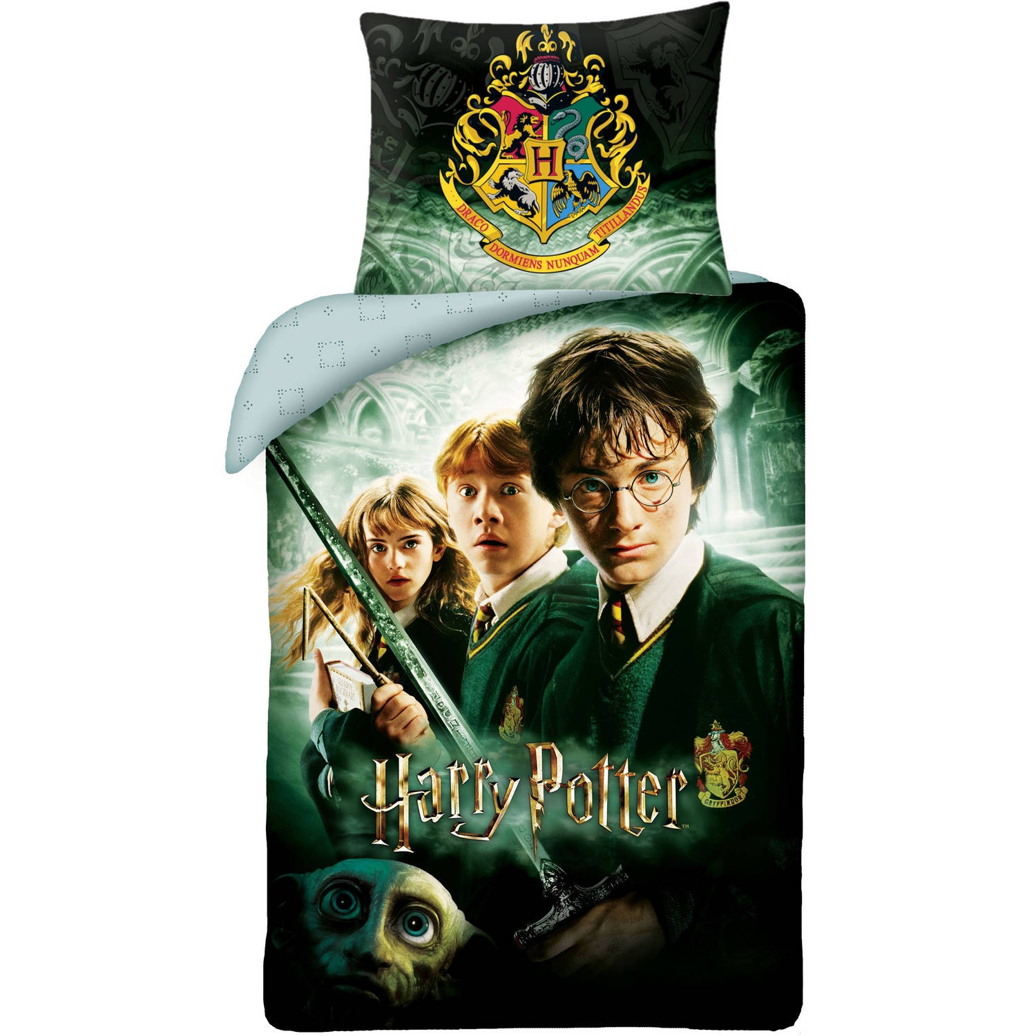 Harry Potter Dekbedovertrek Dobby - Eenpersoons - 140 X 200 Cm - Katoen