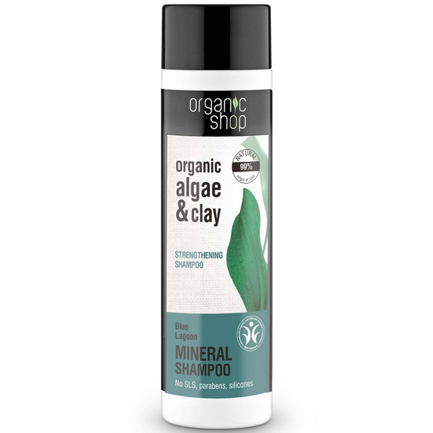 Organic Shop Algae & Clay Blue Lagoon Mineral Shampoo 280 ml