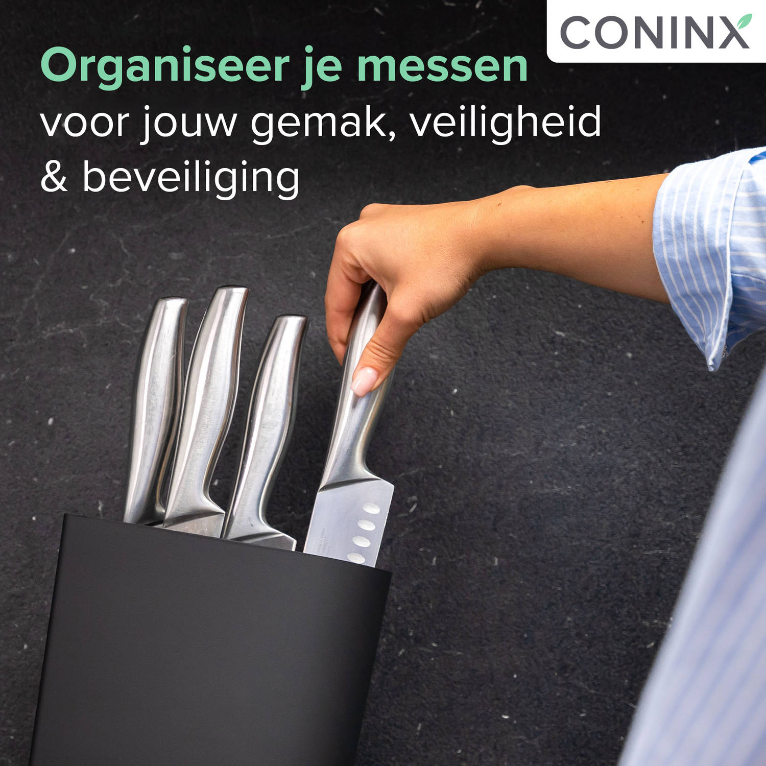 Coninx Viro Messenblok - Kunststof - messen Blokker