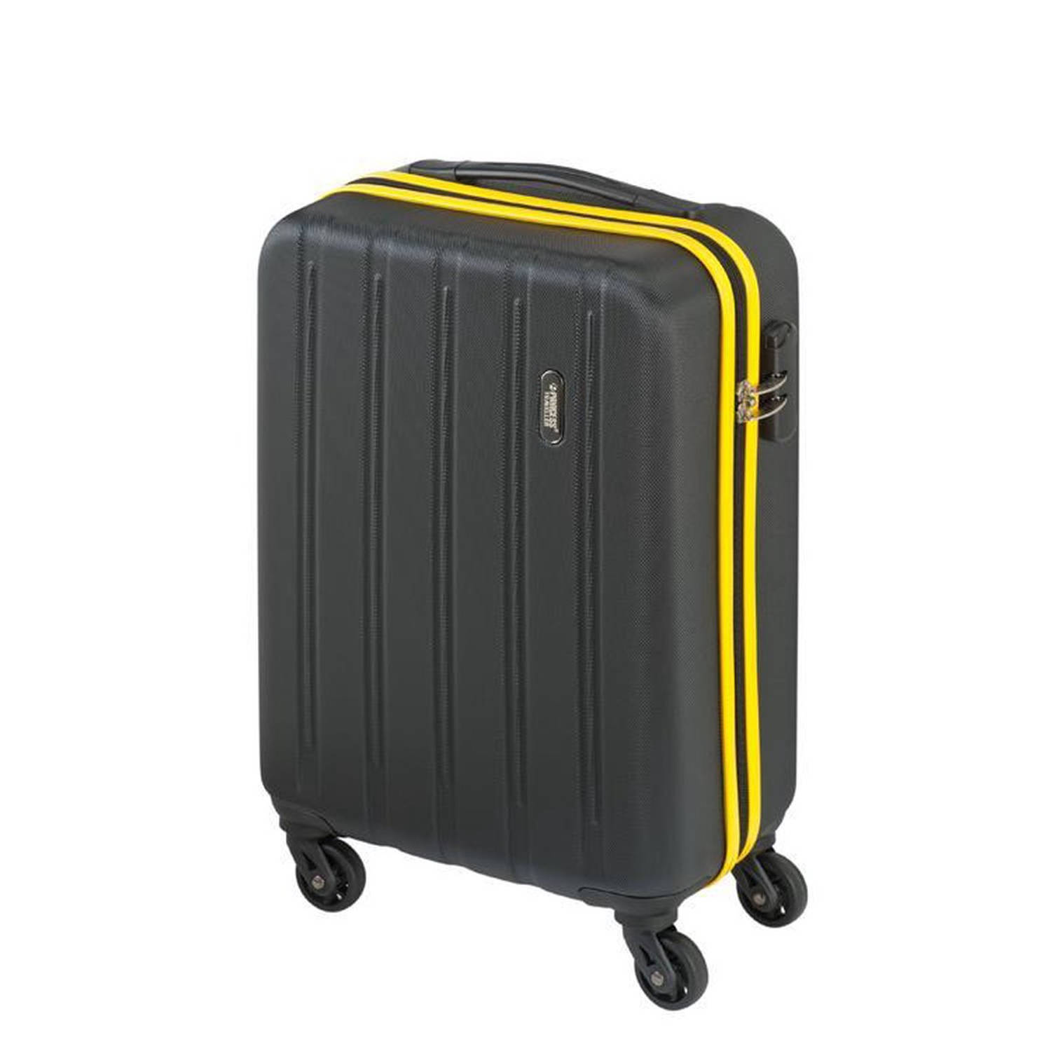 Princess Traveller - Handbagage - Cabin Size - - Geel/Zwart - 360° draairichting | Blokker