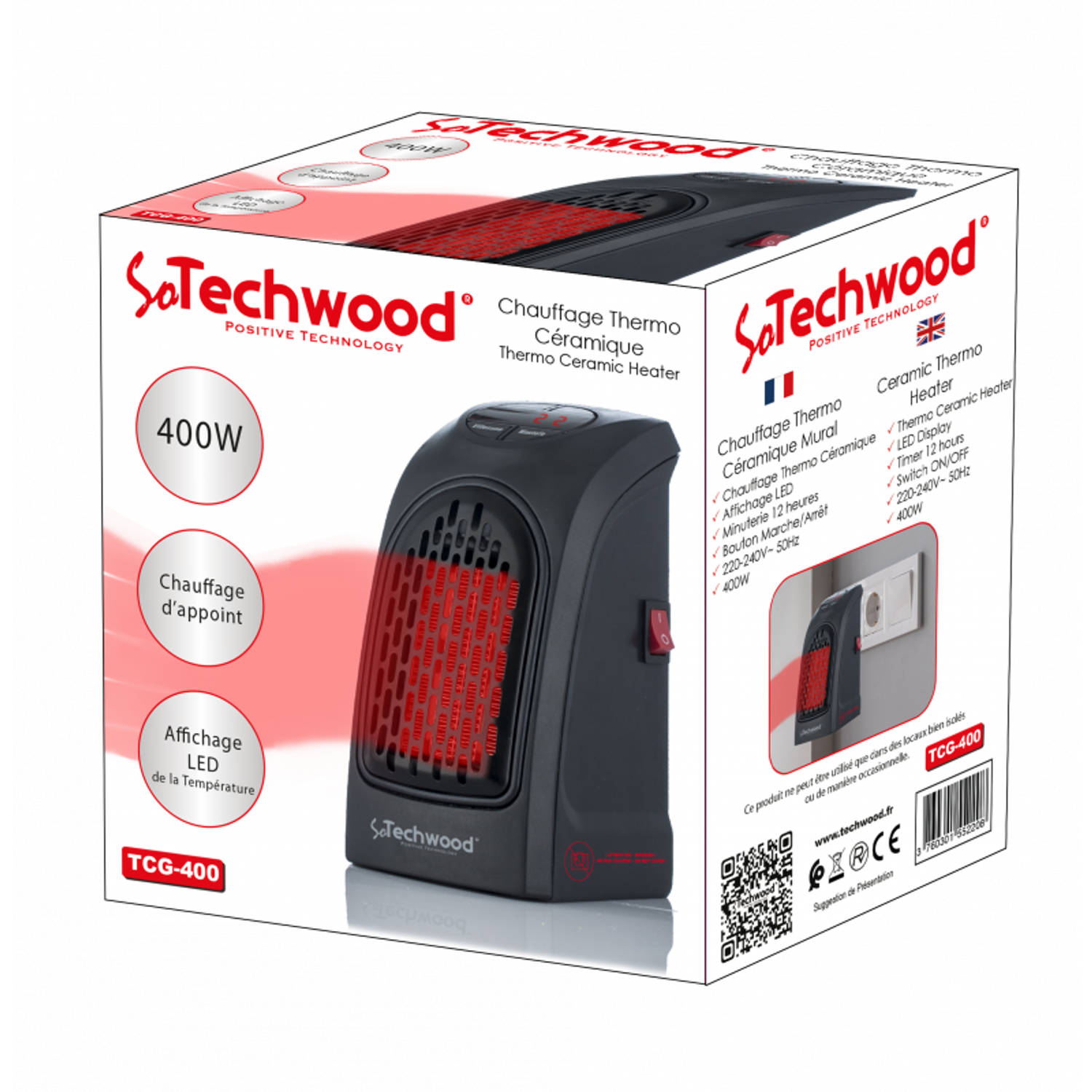 Techwood heater - draadloze stopcontact | Blokker
