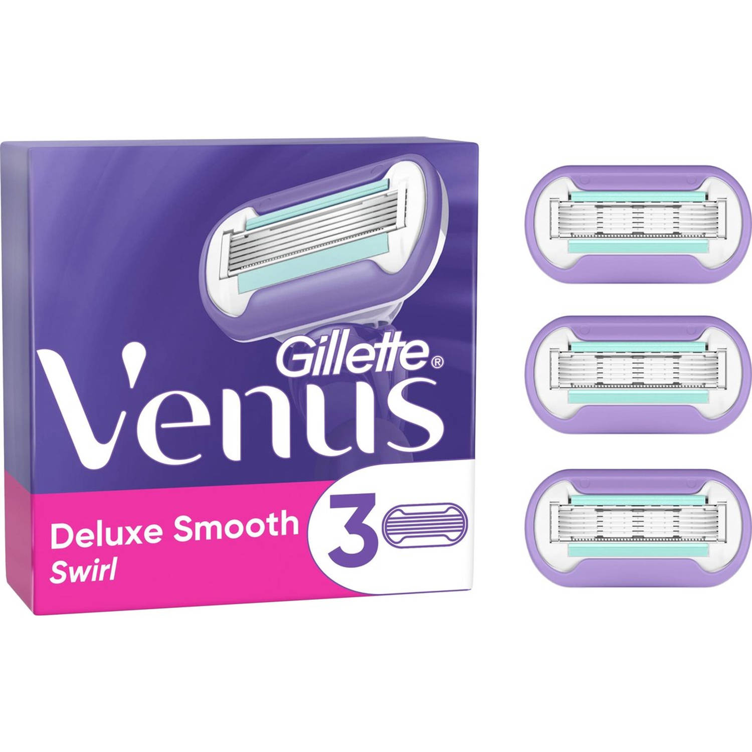 Gillette Venus Deluxe Smooth Swirl Scheermesjes 3 stuks
