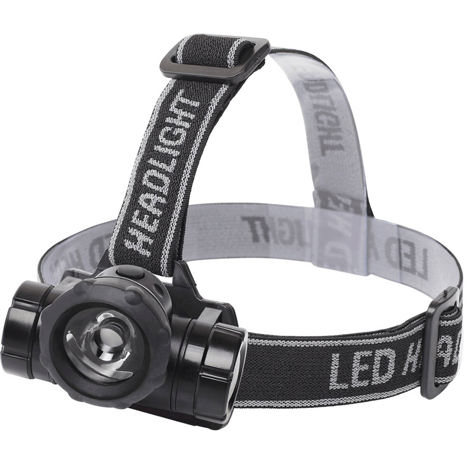 LED Hoofdlamp - Aigi Buvin - Waterdicht - 50 Meter - Kantelbaar - 1 LED - 1.8W - Zwart Vervangt 10W