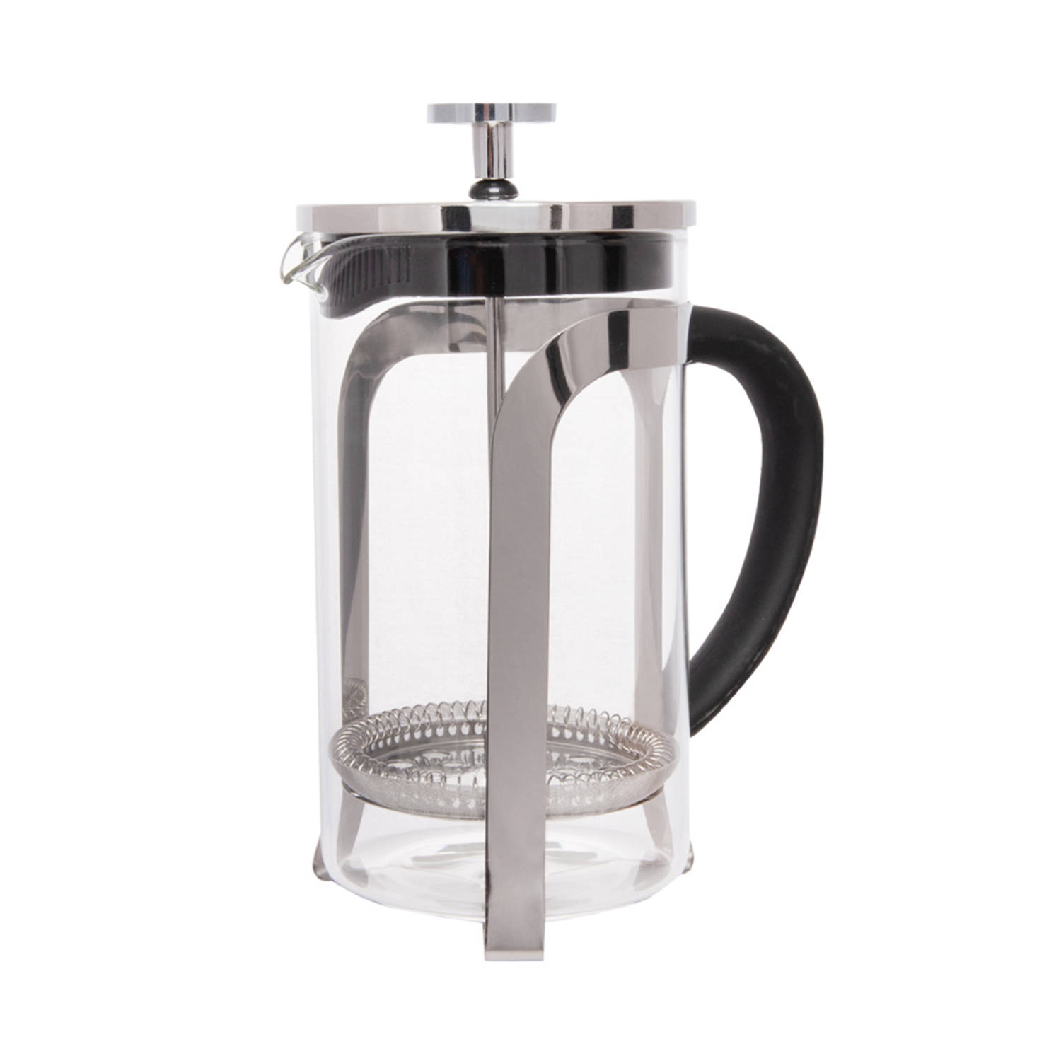 Biggcoffee - French Press Koffiemaker - Cafetiere Koffie - Borosilicaatglas - Rvs - 600ml