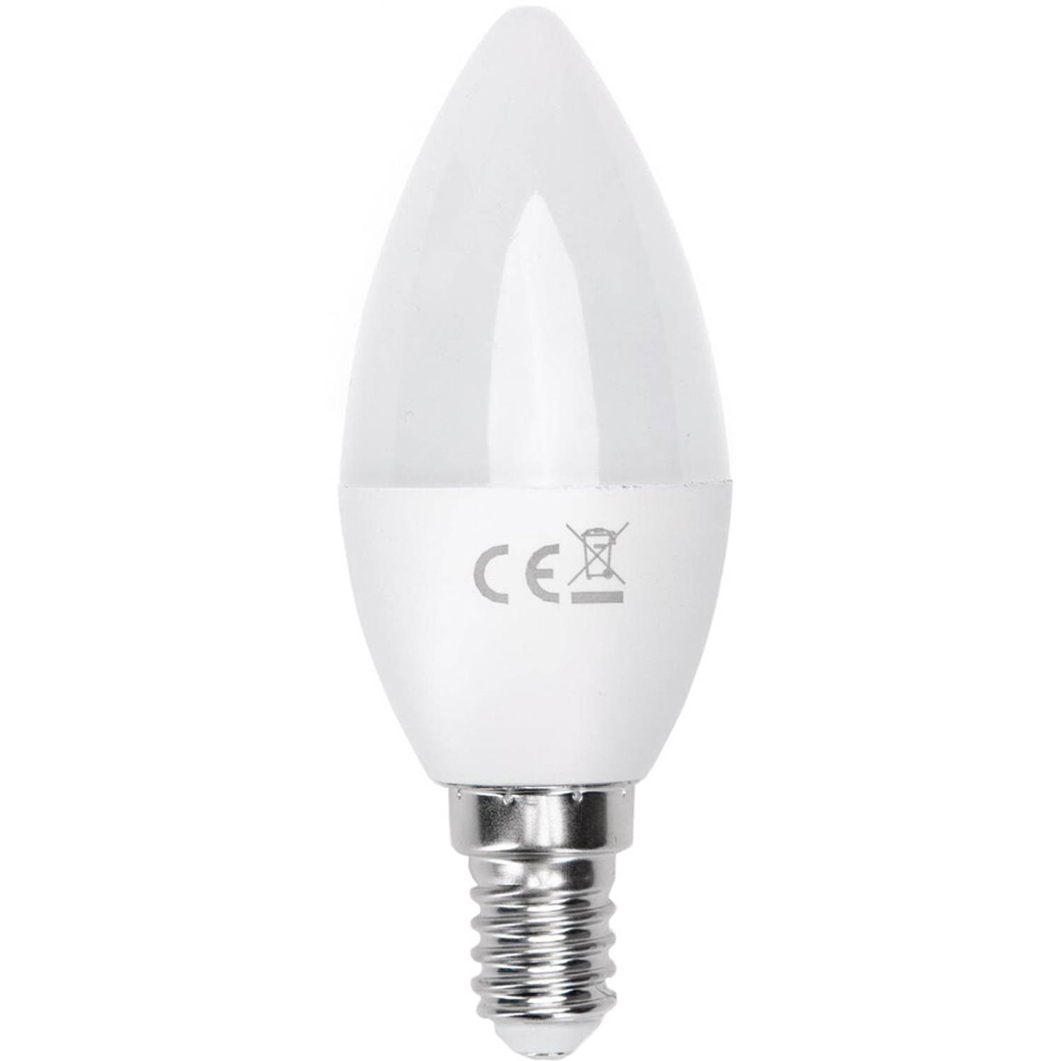 LED Lamp - Smart LED - Aigi Kiyona - Bulb C37 - 5W - E14 Fitting - Slimme LED - Wifi LED - RGB + Aanpasbare Kleur - Mat