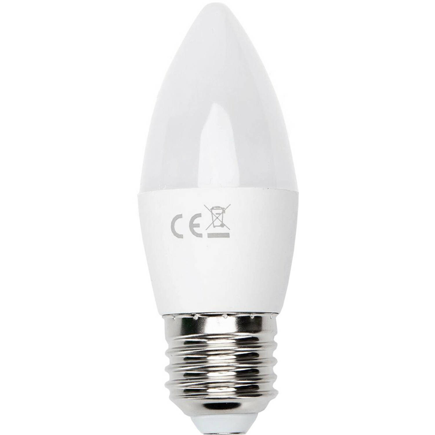 LED Lamp - Smart LED - Aigi Exona - Bulb C37 - 5W - E27 Fitting - Slimme LED - Wifi LED - RGB + Aanpasbare Kleur - Mat