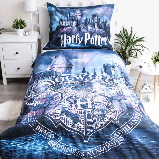 Harry Potter Dekbedovertrek Glow in the Dark - Eenpersoons - 140 x 200 cm - Katoen