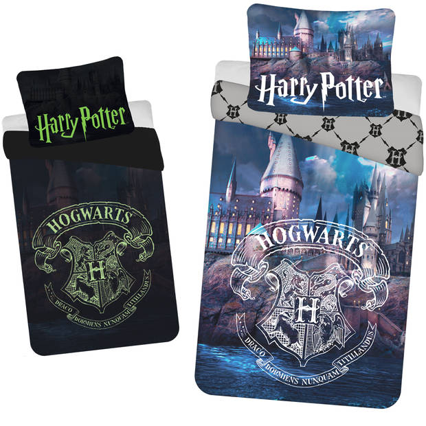 Harry Potter Dekbedovertrek Glow in the Dark - Eenpersoons - 140 x 200 cm - Katoen