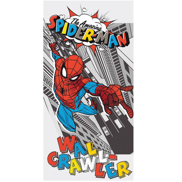 Spider-Man Strandlaken, Wall Crawler - 70 x 140 cm - Katoen