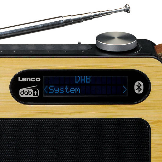 DAB+/FM radio Bluetooth® Lenco Zwart