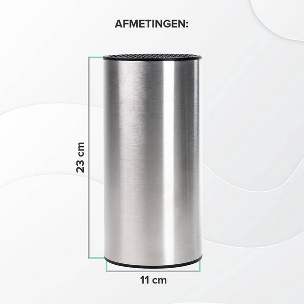 Messenblok RVS Coninx Steelio - RVS messenhouder zonder messen