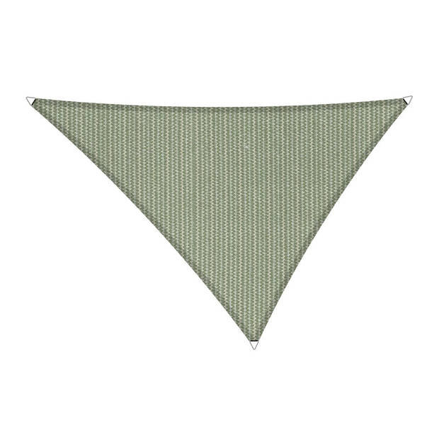 Shadow Comfort driehoek 4x4x4m Green met Bevestegingsset en buitendoek reiniger