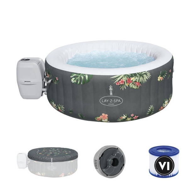 Bestway - Jacuzzi - Lay-Z-Spa - Aruba - Opblaasbaar - Bubbelbad - Incl. Toebehoren - Ø170cm