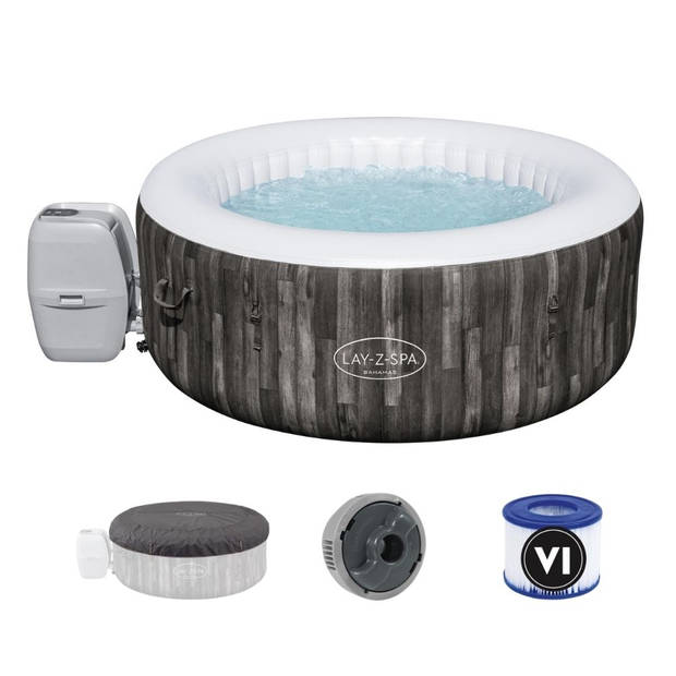 Bestway - Jacuzzi - Lay-Z-Spa - Bahama - Opblaasbaar - Bubbelbad - Incl. Toebehoren - Ø180cm