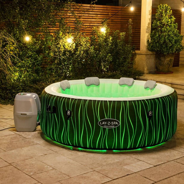 Bestway - Jacuzzi - Lay-Z-Spa - Hollywood - Opblaasbaar - Bubbelbad - Incl. Toebehoren - Ø196cm